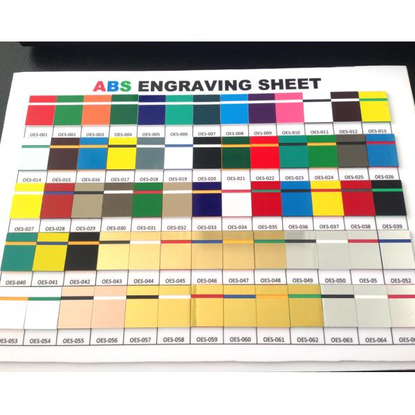 ABS Engraving Plastic Sheet , Double Color 3 Ply Engraving Plastic Board