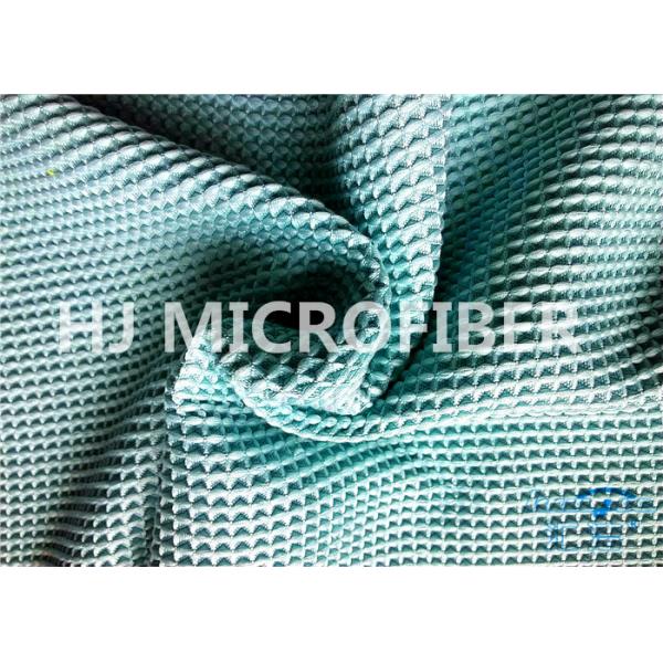 Полиэфир ткани Waffle Microfiber сини бирюзы & полиамид 300GSM