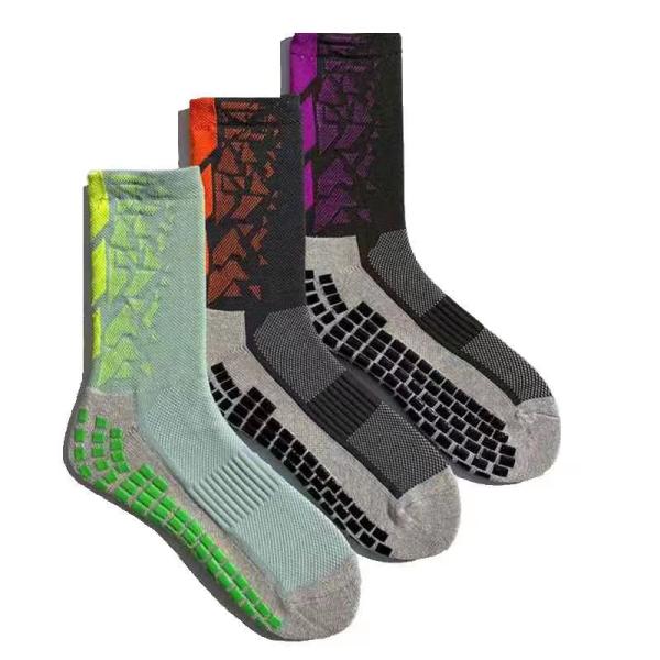 Spring Season Custom Anti-Slip Printing Cotton Work Socks with Standard Thickness