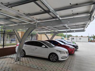 Energia verde da vertente fotovoltaico do carro do painel de energias solares da construção de aço flexível