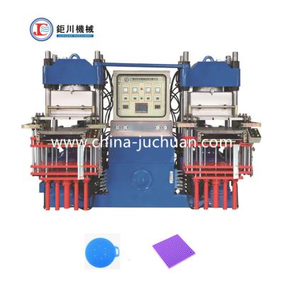 Hydraulic Rubber Product Making Machine Vacuum Compression Molding For Heat Resistant Pot Mat