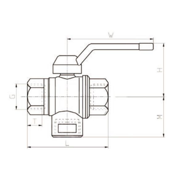 Low Pressure Two Piece Ball Valve Two Way Three Way G Thread Copper Industrial