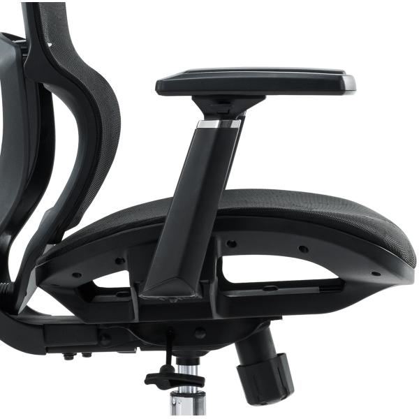 Black Full Mesh Furniture Lumbar Support Massage Modern Wholesale Armrest Comfort Fabric Ergonomic Office Chair