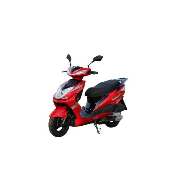 Anti Skid Tire 150cc Moped Gas Scooter Front Disc Rear Drum Brake Long Lifespan