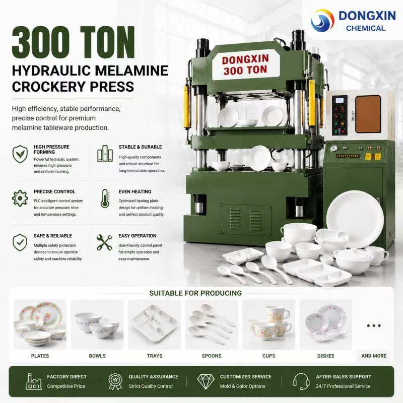 Stable Performance Melamine Press Machine | Automatic Tableware Molding Equipment