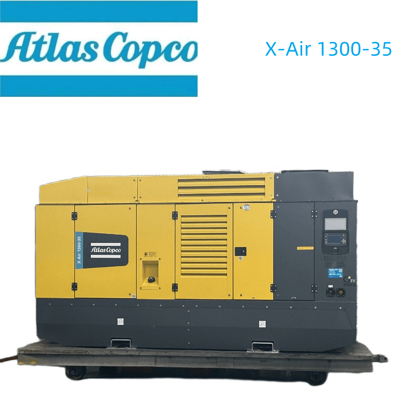 X-Air 1300-35 Mobile Rotary Screw Air Compressor High Pressure Portable For Industrial Construction
