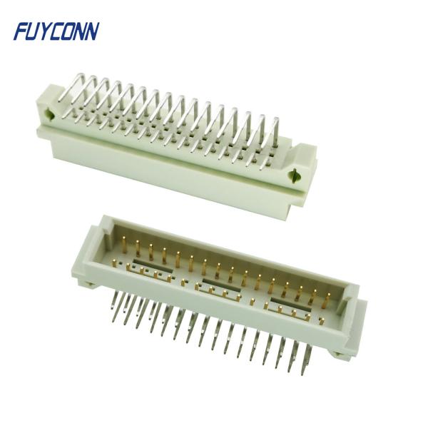 Conector R/A do Euro 41612 do PWB do passo 2*16 32 Pin Male do conector 2.54mm do RUÍDO 41612