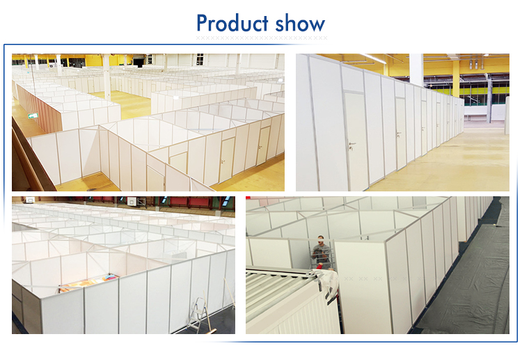 Exhibition Booth Modular Aluminum Construction Easy To Set Up Reusable And Waterproof Suitable For Medical Quarantine