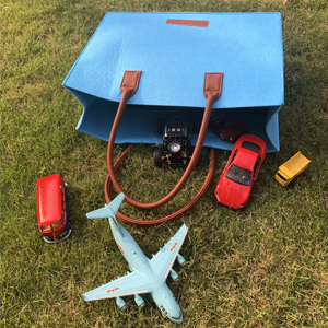 Grocery Bags Reusable Eco Shopping Bags Large Made By Felt Fabric Produce Bags Stylish Travel Tote Bag Gray