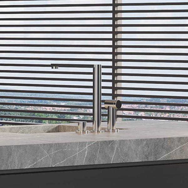 L Shaped Small E0E1 PVC Kitchen Cabinets Simple Furniture Waterproof