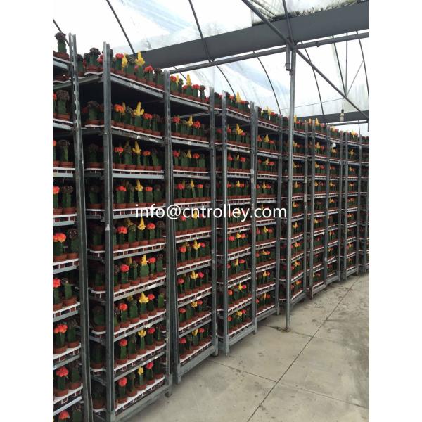 Plastic Shelves 1350*565*1900MM Nursery Danish Trolley