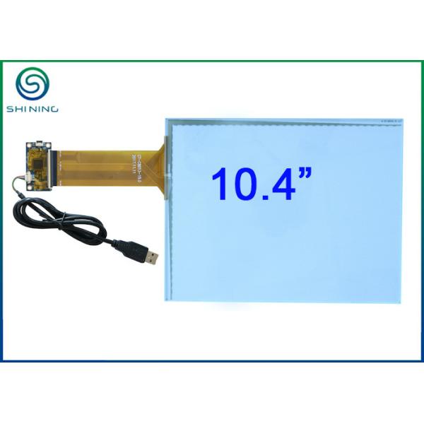 10.4 Inch Capacitive Touch Panel / Capacitive Touch Sensor Bonded On Front Glass