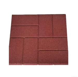High-Density Rubber Flooring Tiles (60-70 Shore A) – 500×500mm For Outdoor