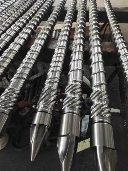 OEM Automatic Injection Molding Machine Screw Barrel Screw Tip Check Ring And Nozzle