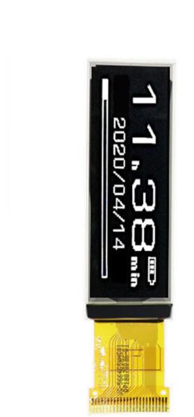2.08 inch WHITE  PMOLED display  256*64 dots  24 pins 3/4 SPI,IIC  interface driving IC SH1122