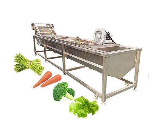 100-500 kg/h Ozon Lavadora de frutas e vegetais para limpeza de cenouras e mandioca