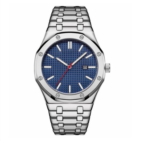 Men Stainless Steel Business Watch Waterproof Calendar Quartz Watch