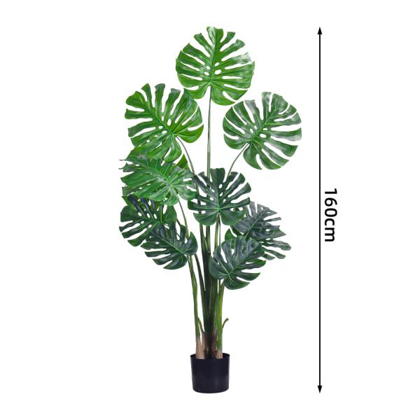 4ft 5.3ft 6ft Realistic Artificial Monstera Plant For Home And Office Decoration Custom Sizes Available