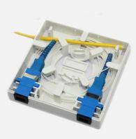 Escudo plástico ABS retardador branco da caixa terminal do cliente da cor FTTH do mini para o adaptador do SC