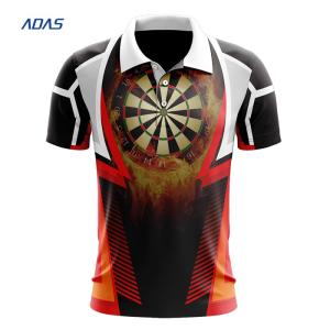 Sublimation Embroidery Dart Shirt Custom Sports Jerseys Allover Printed