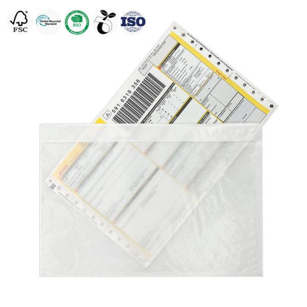 Biodegradable Invoice Enclosed Envelope Translucent Packing List Enclosed Pouches