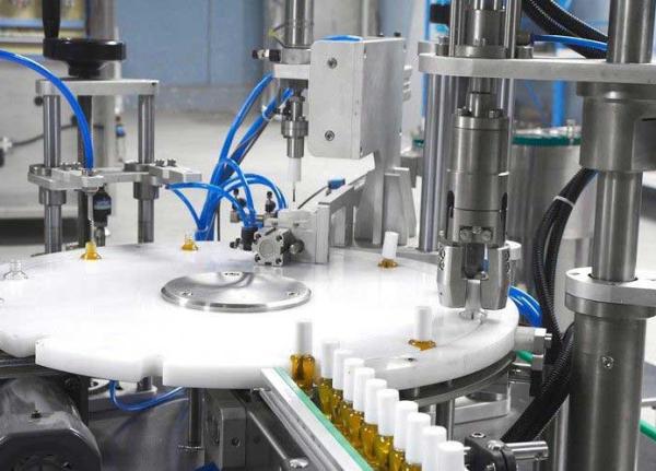 25L/Min High Speed Single Head Vial Filling Machine Stoppering