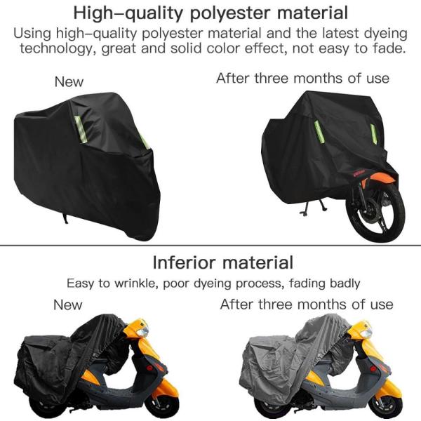 Rsi Waterproof Motorcycle Cover , Outdoor Bike Cover Wind Resistant