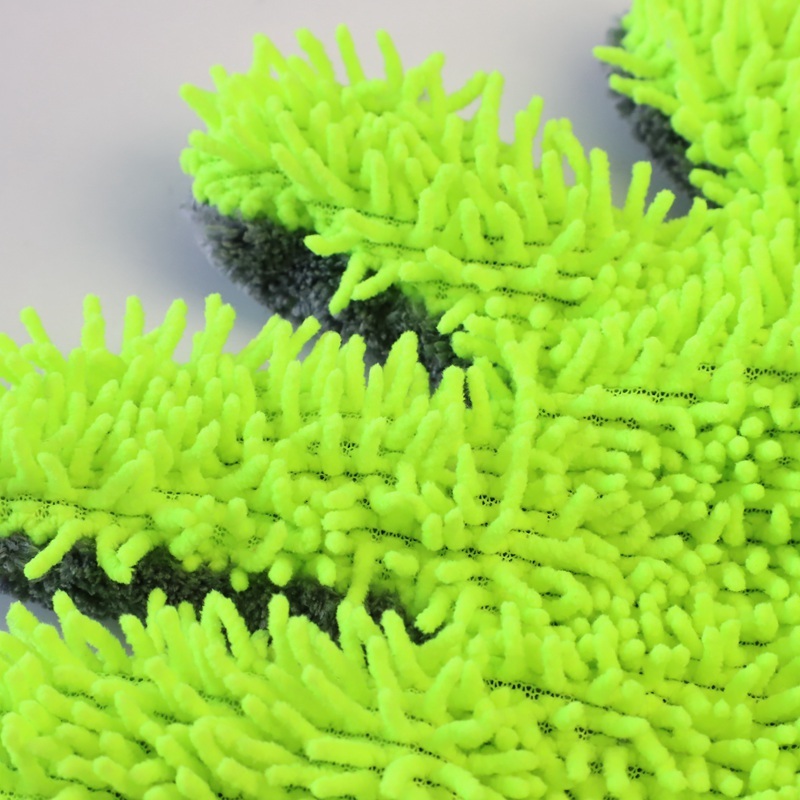 Chenille And Microfiber Cloth Car Washing Mitt Glove Super Absorbent Customizable Size