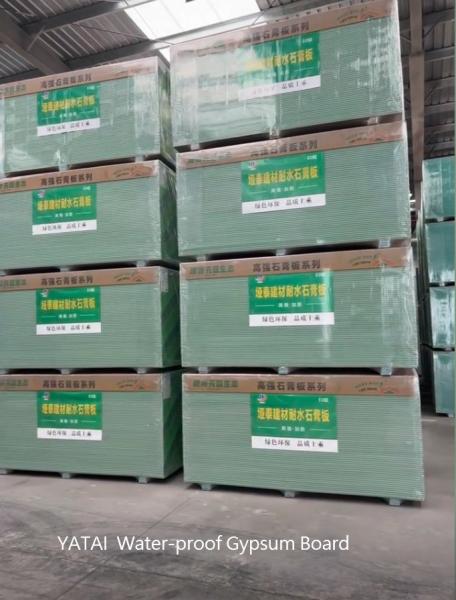 Building Material Moisture Resistant Gypsum Board 9.5mm 18mm