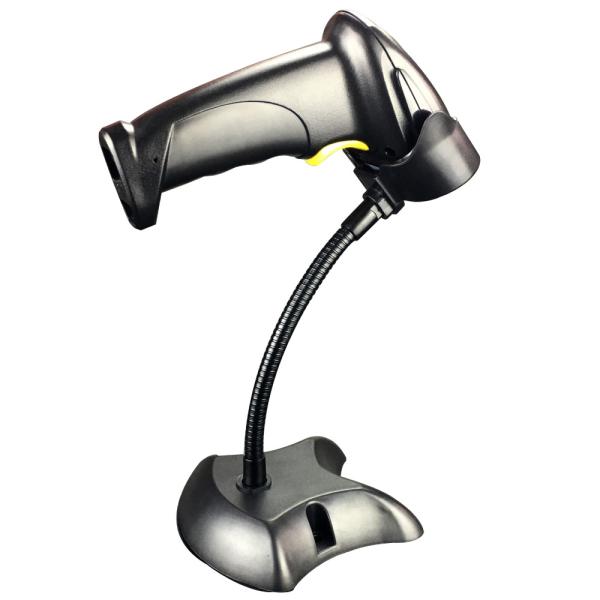 CMOS Scan Element Type 1D Laser Wired Barcode Scanner with Holder Scanning Range 45