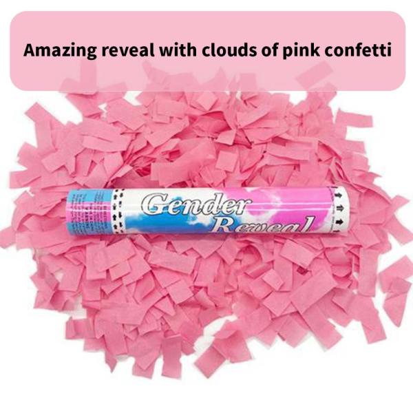 24 Azul Rosa Revelar Gênero Canhão de Pólvora Duche de Bebê Canhão de Fumo de Ar Comprimido