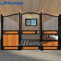Portes en bambou de stalle de cheval de cadre en acier, écuries préfabriquées faites sur commande de cheval