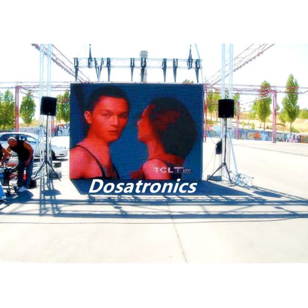 Прокат экрана СИД полного цвета П7.2мм на открытом воздухе видео- для рекламировать высокую яркость