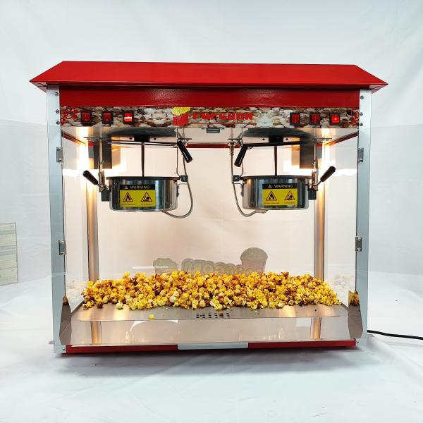 860*420*740 мм Электрическая большая двойная кастрюля попкорна для линии переработки закусок