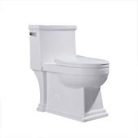 L'une seule pièce a prolongé la toilette bordée de Gpf Siphonic de la toilette 1,6 blanche