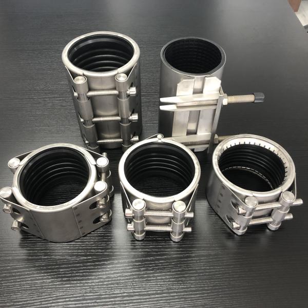 1 1/4  1/2 polegada tubulação de reparo de grampos parafusado conectar de aço inoxidável encaixes de encanamento de água estampagem