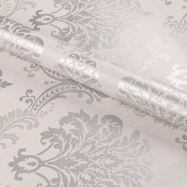 Self-Adhesive PVC Damask Design Wallpaper for Easy and Affordable 3D Wall Decoration