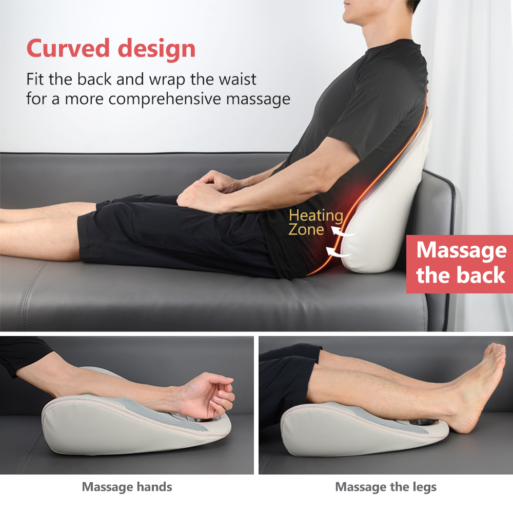 New Style Heated Kneading Electric Back Massage Cushion for Car Home