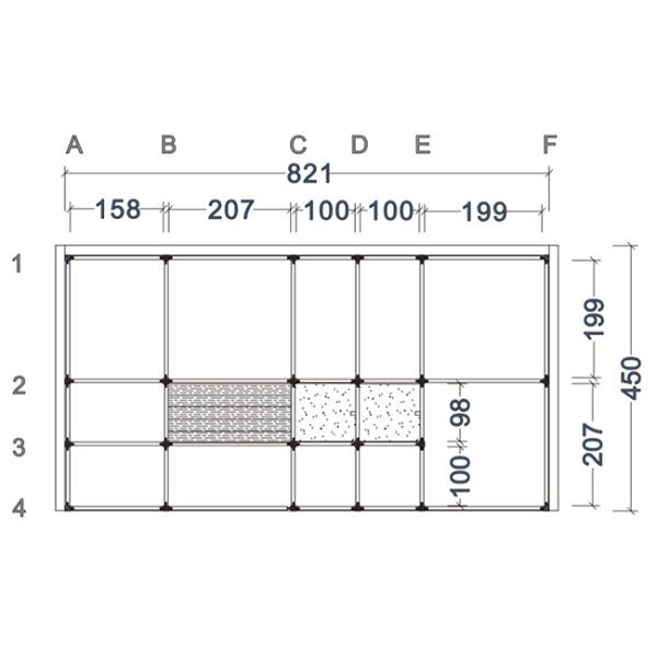 Aluminum Alloy Divider Box , Furniture Replacement Parts