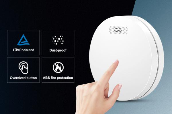 10 Years ABS Fireproof Materials Security Interconnected Smoke Alarm  Smoke Chief Alarm