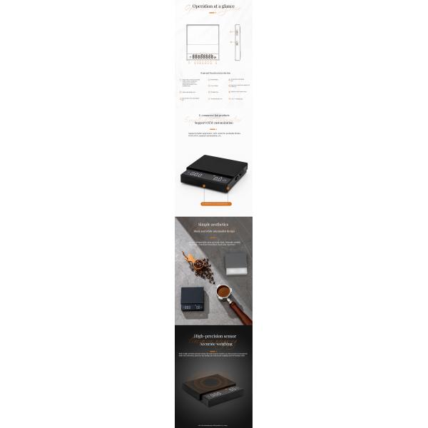 Digital Kitchen Scale for Precise Drip Coffee Weight Measurement in Electric Kitchen