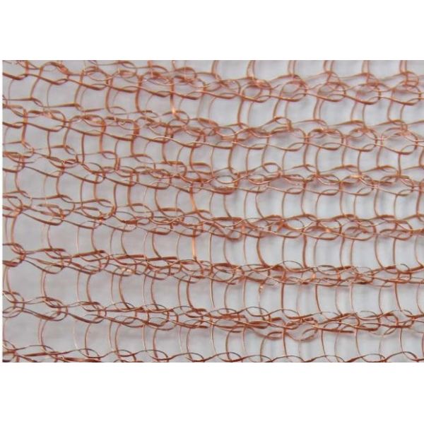 Premium Copper Wire Mesh Double Round Knitted Wire Mesh