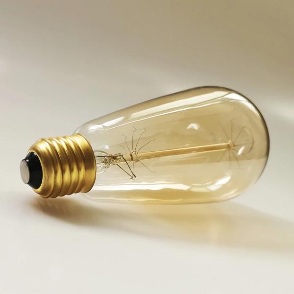 Long Lifetime 6W Dimmable Led Filament Bulb in Amber Warm Yellow Light for E26 Base