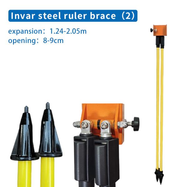 Regla de acero de indio Regla de soporte Tianbao Leica Código de barras del sur Fibra de vidrio Regla de acero de indio manganeso Soporte telescópico