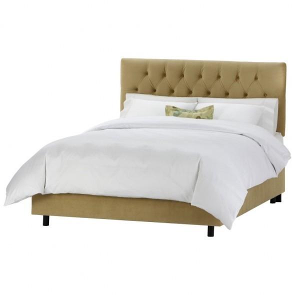 PU/PVC Leather Upholstered Bed, Upholstered Headboard, Modern Hotel Furniture
