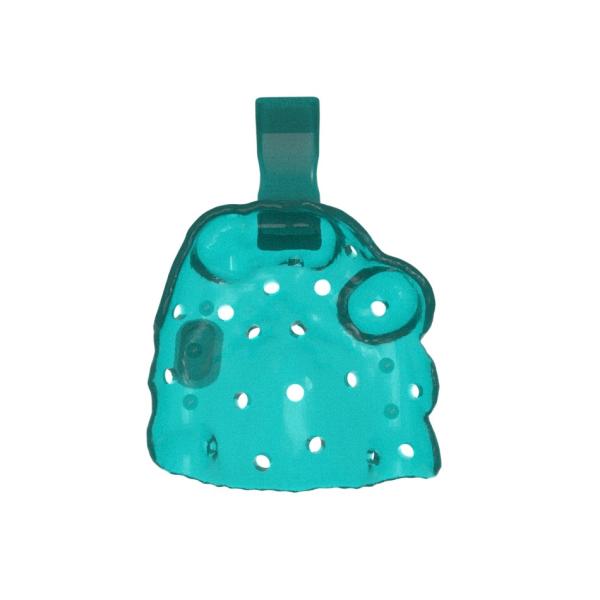 Telas de resina azul-verde personalizadas Impressões personalizadas para cuidados dentários superiores
