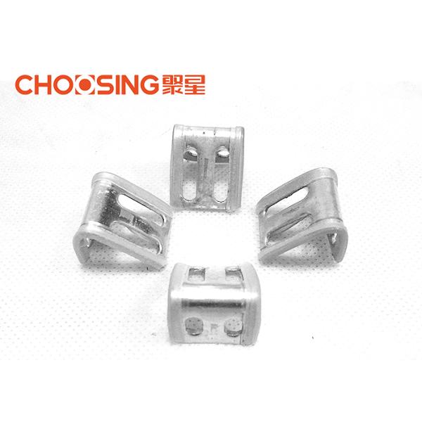 Four Holes Upholstery Spring Clips Heavy Steel Construction For Zig Zag Spring Fastener
