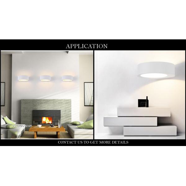 IP54 White Round LED Wall Lights , Wall Mounted Interior Lights Epistar COB