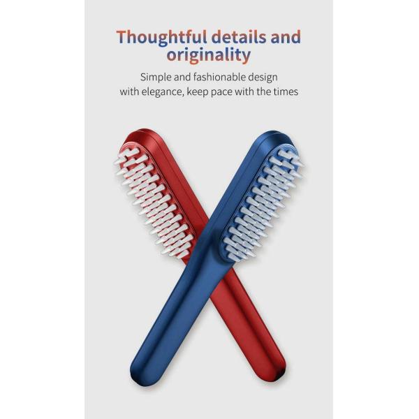 Массаж скальпа гребня Massager вибрации EMS гребня выпадения волос электрической терапией анти-