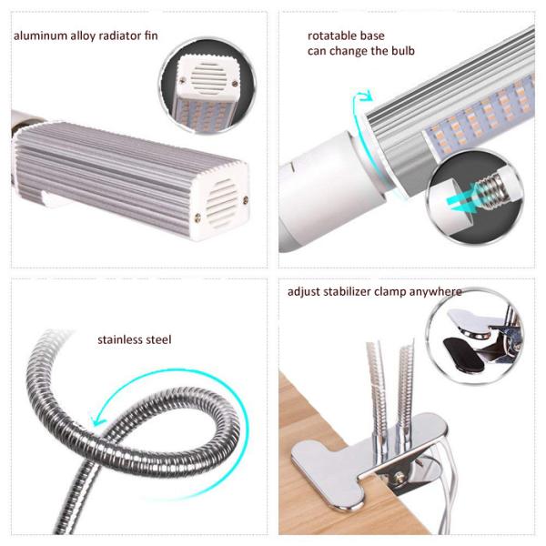 Indoor Greenhouse LED Grow Lights 45W With Timmer Changing Bulbs Easy Operation
